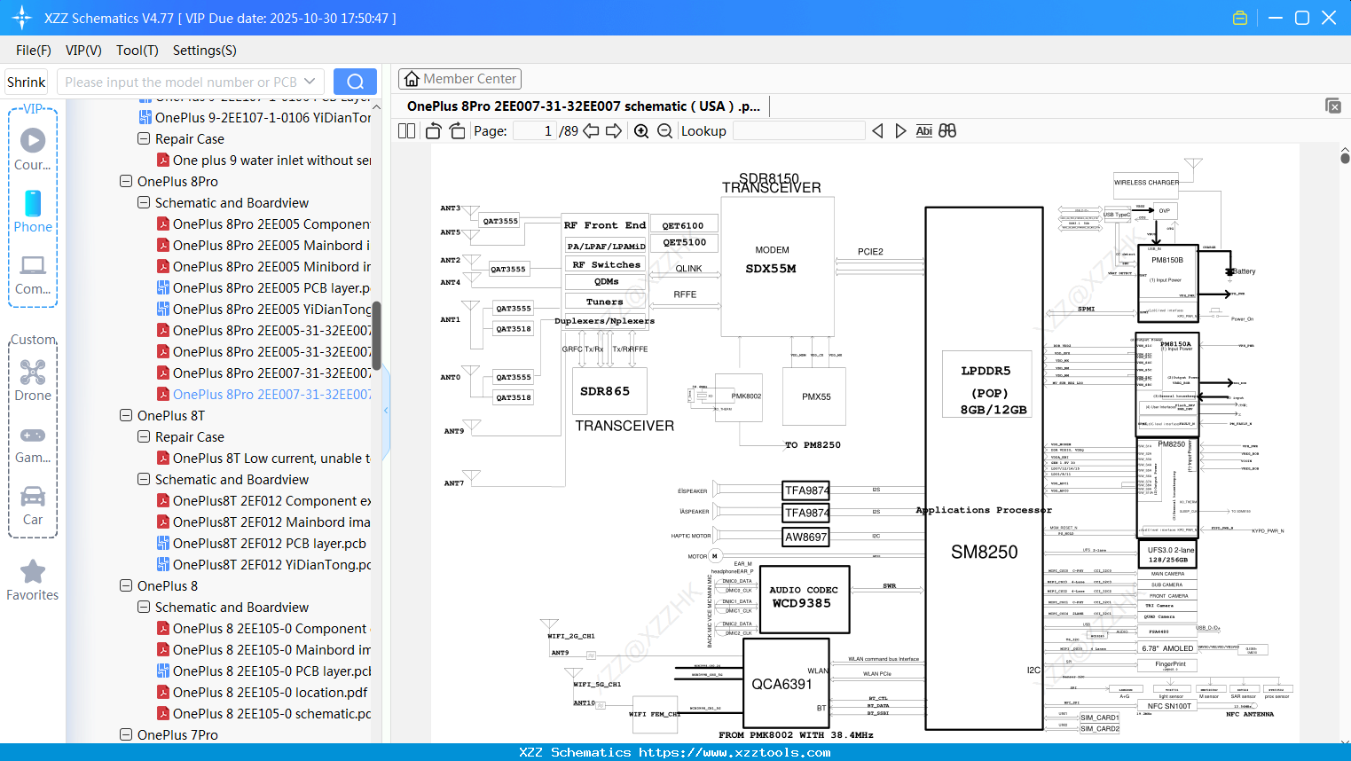 OnePlus 8Pro 2EE007-31-32EE007 SchematicгиUSAгй